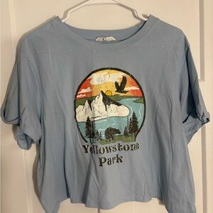 Yellowstone Park Kids Blue T-Shirt